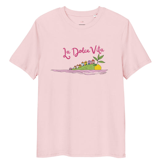 T-shirt "La Dolce Vita - Limonata Rosa" - blanc