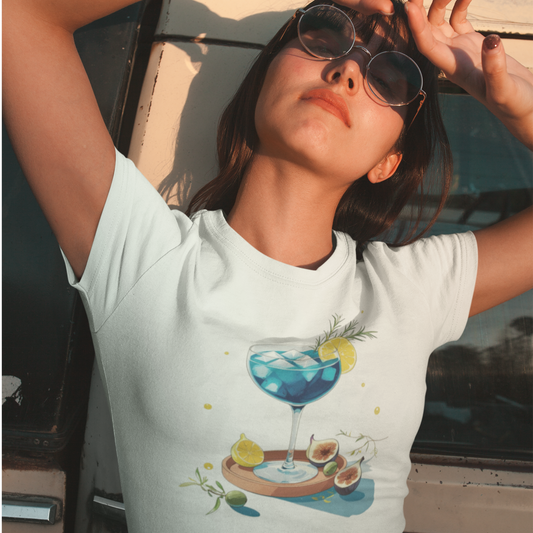 T-shirt "Apéro Indigo" - blanc