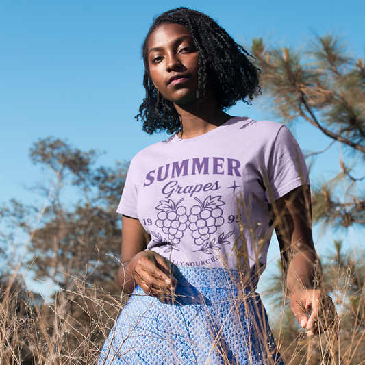 T-shirt "Summer Grapes" - lavande