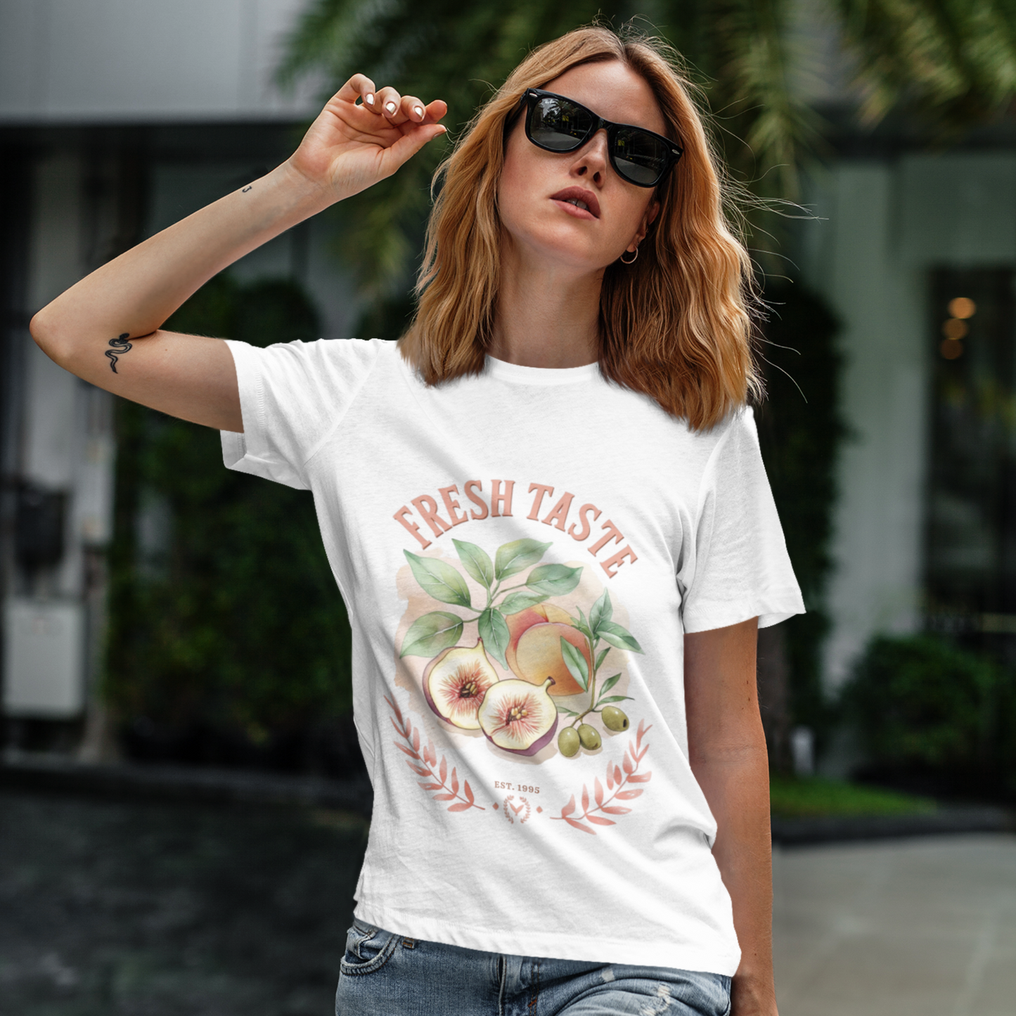 T-shirt "Fresh Taste" - blanc