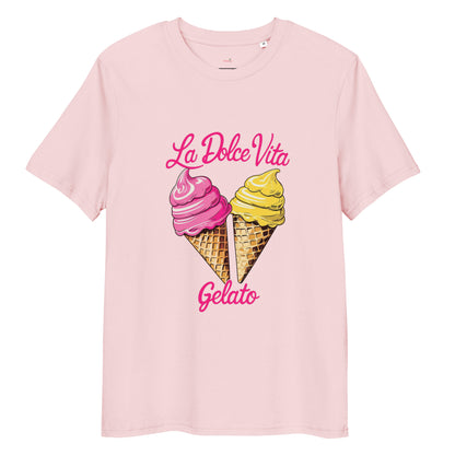 T-shirt "La Dolce Vita - Gelato" - rose