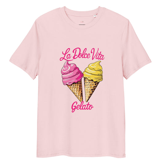 T-shirt "La Dolce Vita - Gelato" - rose