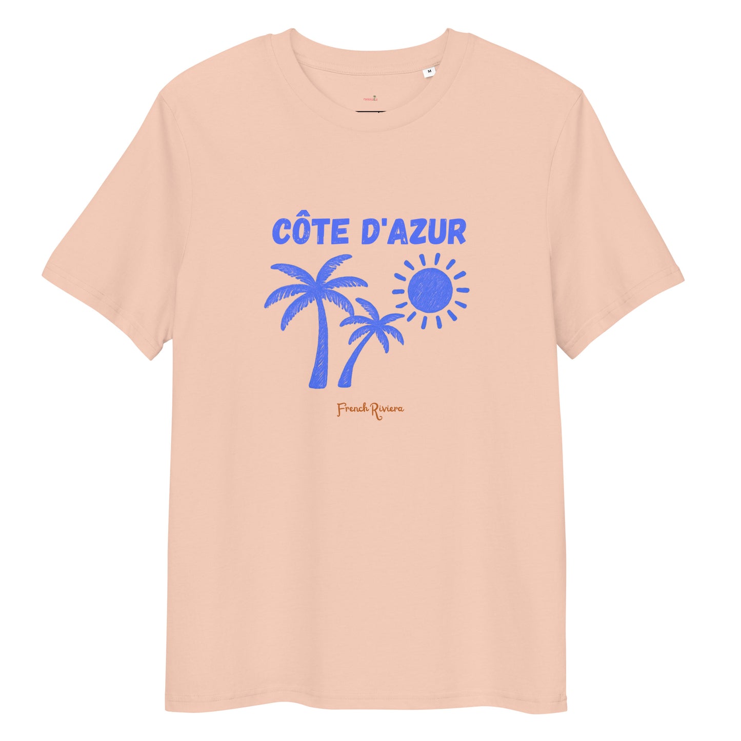 T-shirt "Côte d'Azur" - pêche